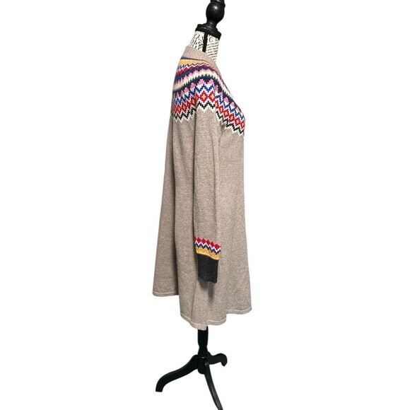 Boden Woman 12R Millie‎ Fair Isle Wool Blend Sweater dress preppy academic boho - Picture 5 of 10